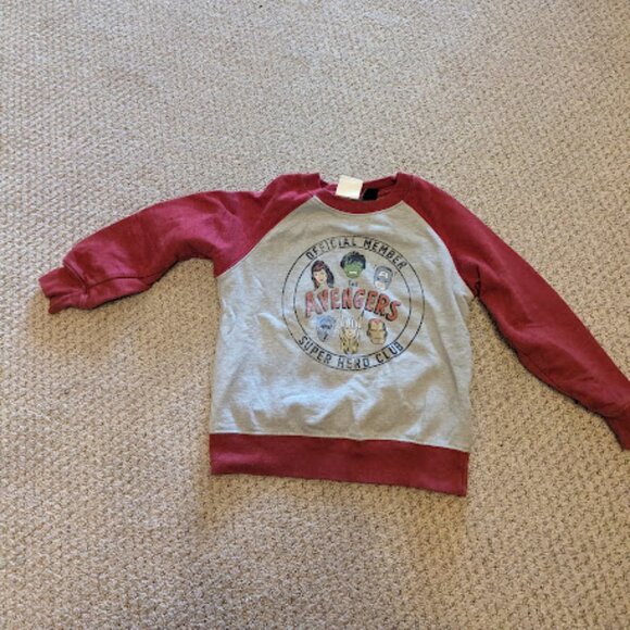 Marvel Avengers sweat shirt size 4t - Picture 1 of 1